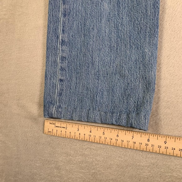VTG Levis 501 Jeans Mens 31x27 Blue Denim Straight Button Fly Light‎ Wash Hemmed - Picture 8 of 13